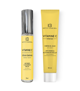Pachet Crema si Serum cu Vitamina C antirid si luminozitate ten, ICB 50ml + 15ml