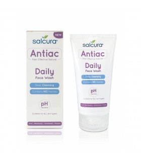 Antiac - Gel curatare ten cu acnee, cosuri, puncte albe sau negre, toate tipurile de ten, Salcura 150 ml