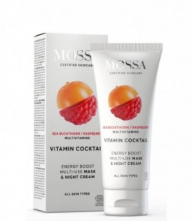 VITAMIN COCKTAIL MULTI-USE Cremă de noapte și mască pentru toate tipurile de ten Mossa 50ml