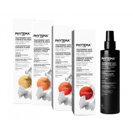 Tratament repigmentare par alb, par natural saten deschis spre mediu Positiv’Hair Phytema Laboratoires, 150ml