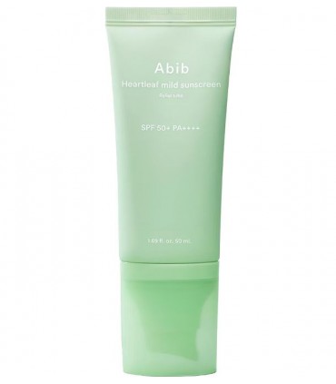 ABIB Heartleaf Mild Sunscreen Relief SPF50+ Crema protectie solara, reducerea rosetii 50ml