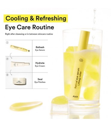 ABIB Retinal Eye Serum Lifting Roller - Ser de ochi cu Retinal si Cafeina pentru conturul ochilor 15 ml