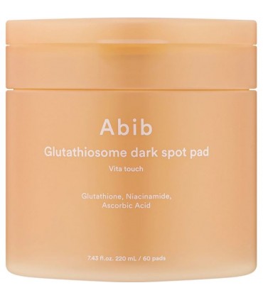 ABIB Glutathiosome Dark Spot Pad Vita Touch - Toner pentru ten, luminozitate si hidratare 60 buc