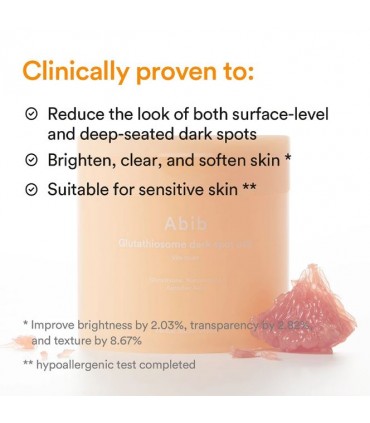 ABIB Glutathiosome Dark Spot Pad Vita Touch - Toner pentru ten, luminozitate si hidratare 60 buc