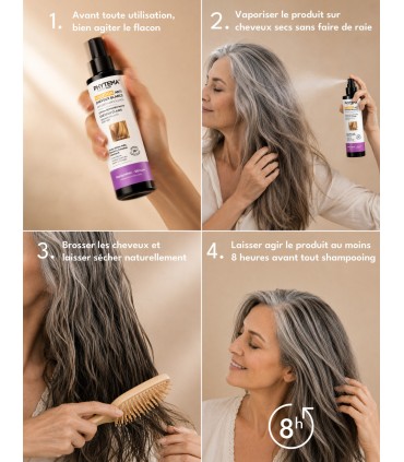 Mod de folosire: Lotiune Creme Intensive Phytema pentru par alb sau grizonat femei si barbati.