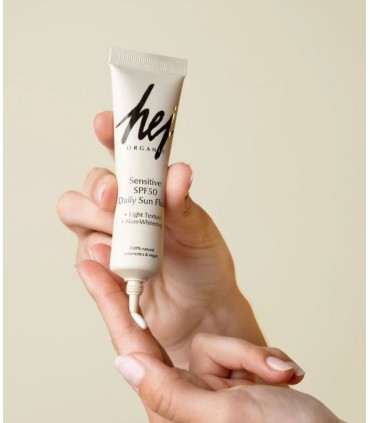Fluid de zi SPF 50 SENSITIVE pentru ten, gat, decolteu, HEJ Organic 30ml