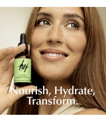 Ser cu acid hialuronic CACTUS THE HYDRATOR pentru ten Hej Organic 30ml