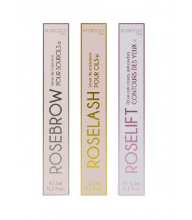Set Cadou Trio Sprancene, Gene, Contur Ochi - Rosebrow, Roselash, Roselift, Rosegold Paris