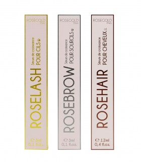 Set Cadou Trio Gene, Sprancene, Par - Roselash, Rosebrow, Rosehair, Rosegold Paris